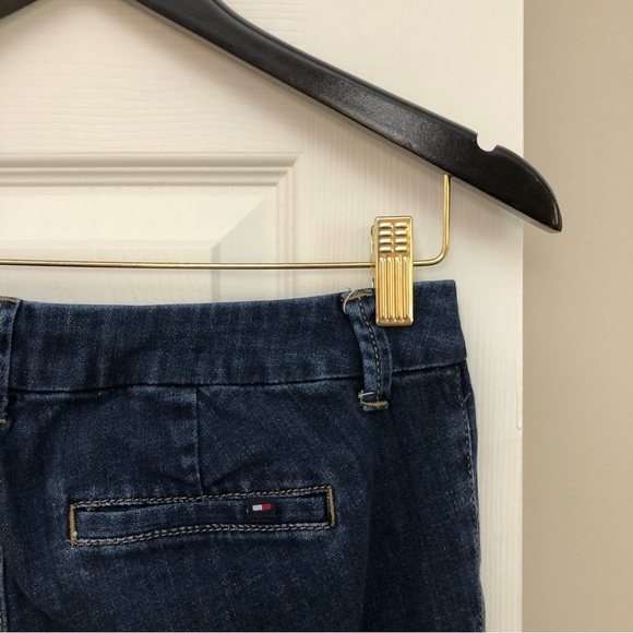 Tommy Hilfiger Denim Straight Leg Boot Trouser Mid-Rise Dark Jeans Women's 4/6 - Picture 9 of 13